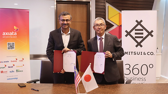 Axiata Groupとの調印式