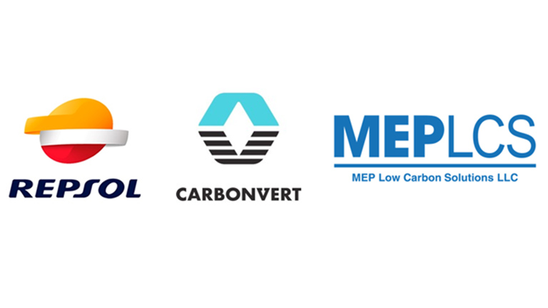 Repsol、Carbonvert、MEPLCSのロゴ